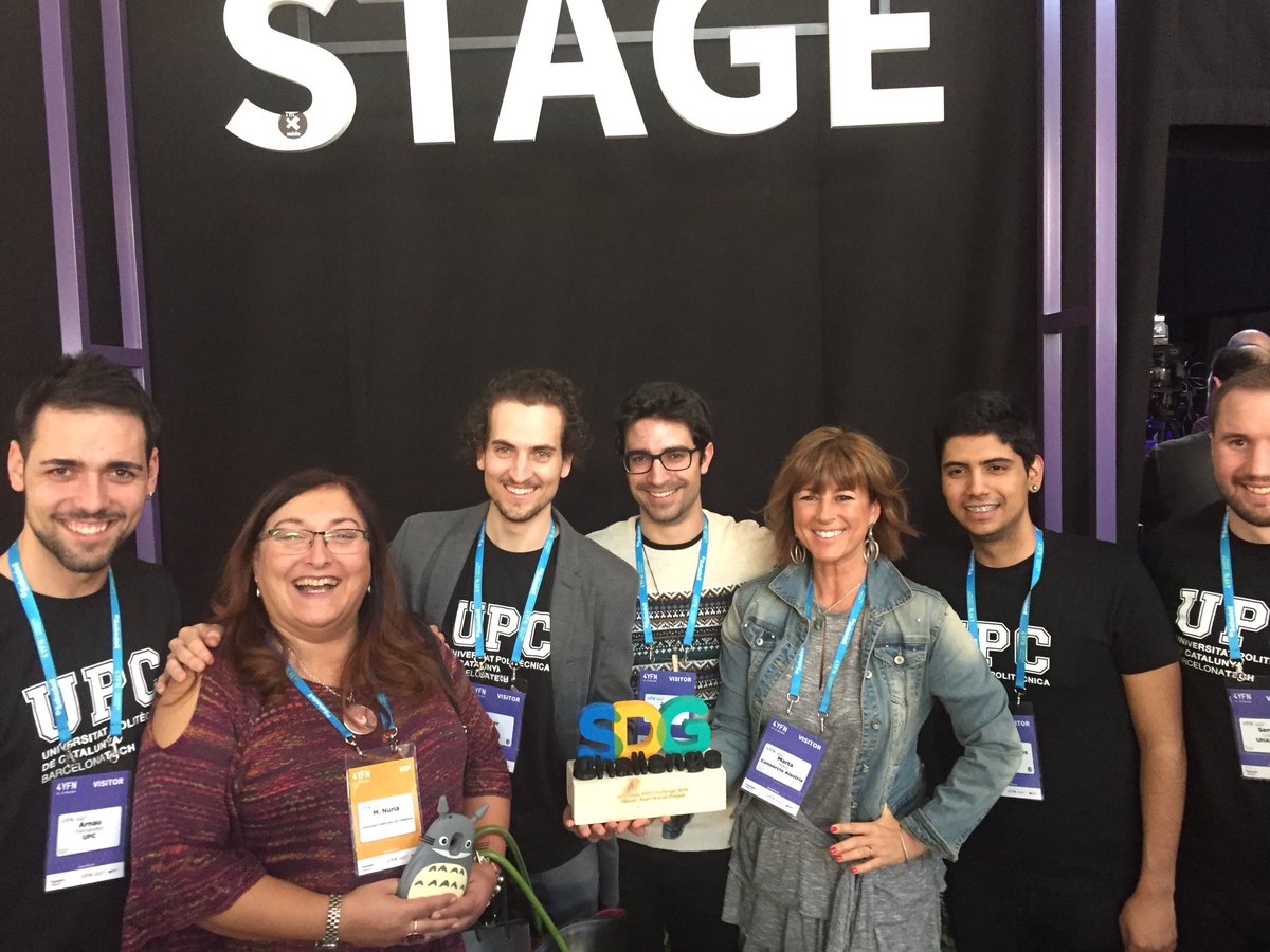 Cómo no van a ganar el equipazo de uhandle.es ganadores #SDGChallenge2019 del <a href="/4YFN_MWC/">4YFN</a> teniendo a la gran <a href="/nuriasalann/">Nuria Salan @CovidWarriors</a> de profe <a href="/la_UPC/">Universitat Politècnica de Catalunya (UPC)</a> #SocialInnovation #Tech4All #Tech4Good #InclusiveTech #4YFN19
