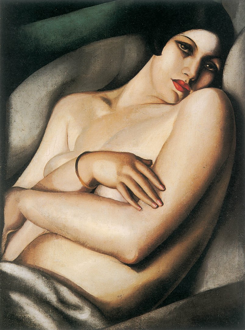 Tamara de Lempicka, "The Dream", 1927, Oil on canvas, 81 x 60 cm, Hiroshima Museum of Arts