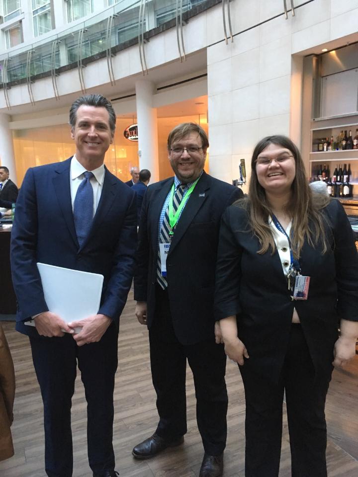 pwdsvote's tweet photo. Despite having 19,745 new jobs for people w disabilities, California is 35th in the country for disability employment. Our @Respect_Ability team spoke w @GavinNewsom about how to continue creating employment opportunities for people w disabilities #NGA2019 #WeTheStates #PwDsVote https://t.co/IzpMB3tohi