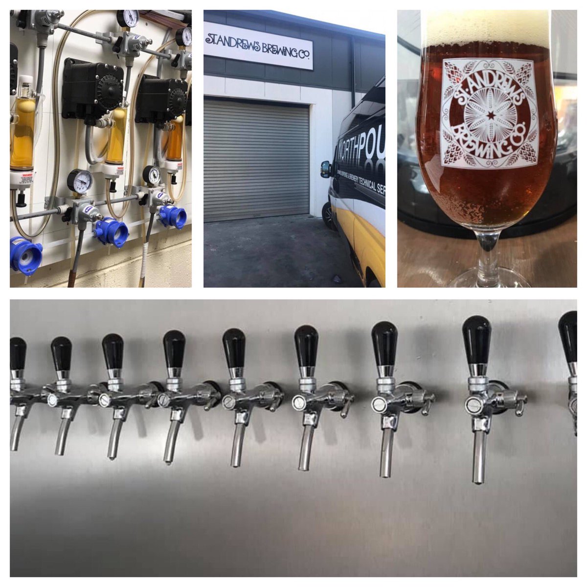 Northpourltd's tweet photo. St Andrews brewing company tap room all installed and commissioned #StAndrewsbrewingco #beer #castleedenbrewery #craftbeer #Northpour #morechilled #Morepour @StAndrewsBrewCo https://t.co/60PLBv7zTz