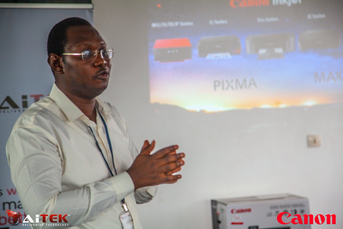 AITEKGroup's tweet photo. Nous remercions tous nos partenaires qui ce matin, ont bien voulu assister à la formation Canon B2C présentée par M. Wilfried Nacanabo sur l'ensemble du portefeuille de la marque. 

#Canon #B2C #Event #partenaire #reseller #network #technologie #Gseries #printers #imprimante https://t.co/TW7XteSADC