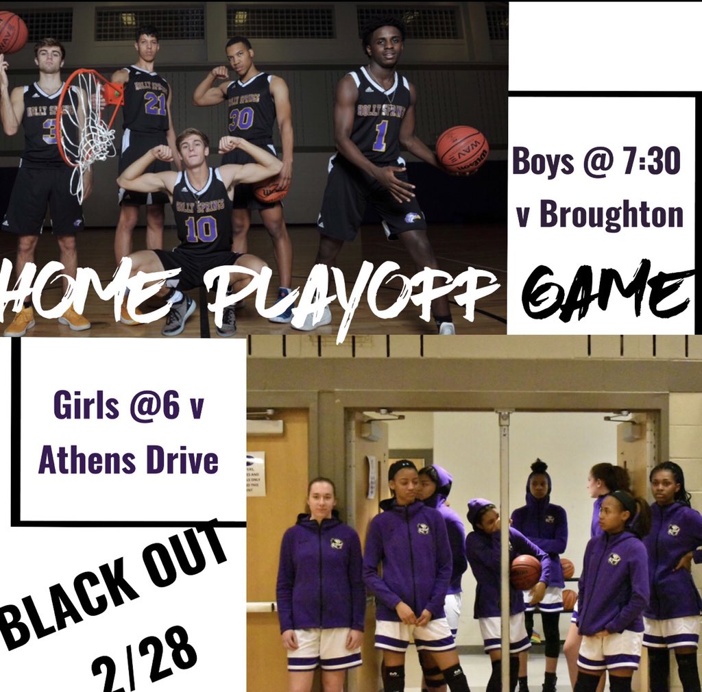 🚨PLAYOFF GAME TOMORROW🚨
📍Hawks Nest
⏰Ladies: 6pm// Men’s: 7:30
THEME: BLACK OUT⬛️⬛️⬛️
$7 to get in, passes not accepted! 
SHOW OUT🗣🗣🗣