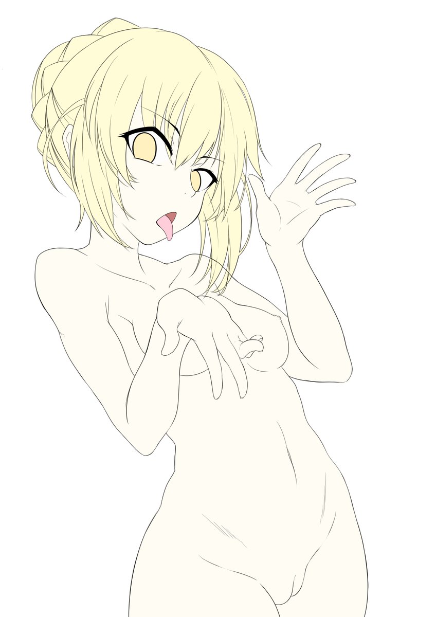 Pixiv 500フォロー感謝用イラスト途中~ 