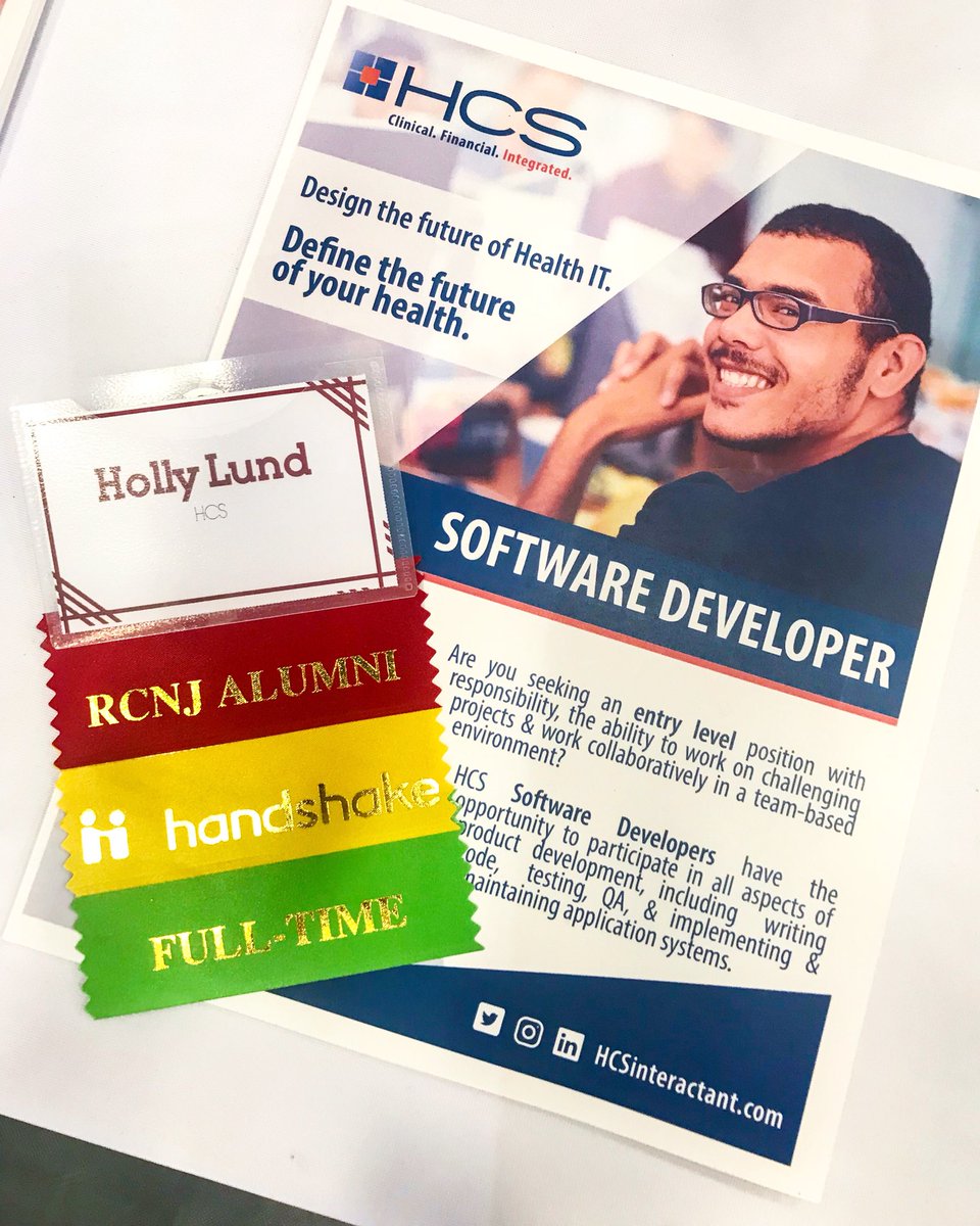 HCSinMotion's tweet photo. Hello @RamapoCollegeNJ! Enjoy the picturesque snowfall, then join us in the Bradley Center for today’s @rcnjcareercntr career fair! Alumna Holly is at table 35 right by the entrance &amp; is ready to chat about full time software development opportunities with you! #HomeSweetPo https://t.co/2LhjJN3HNM