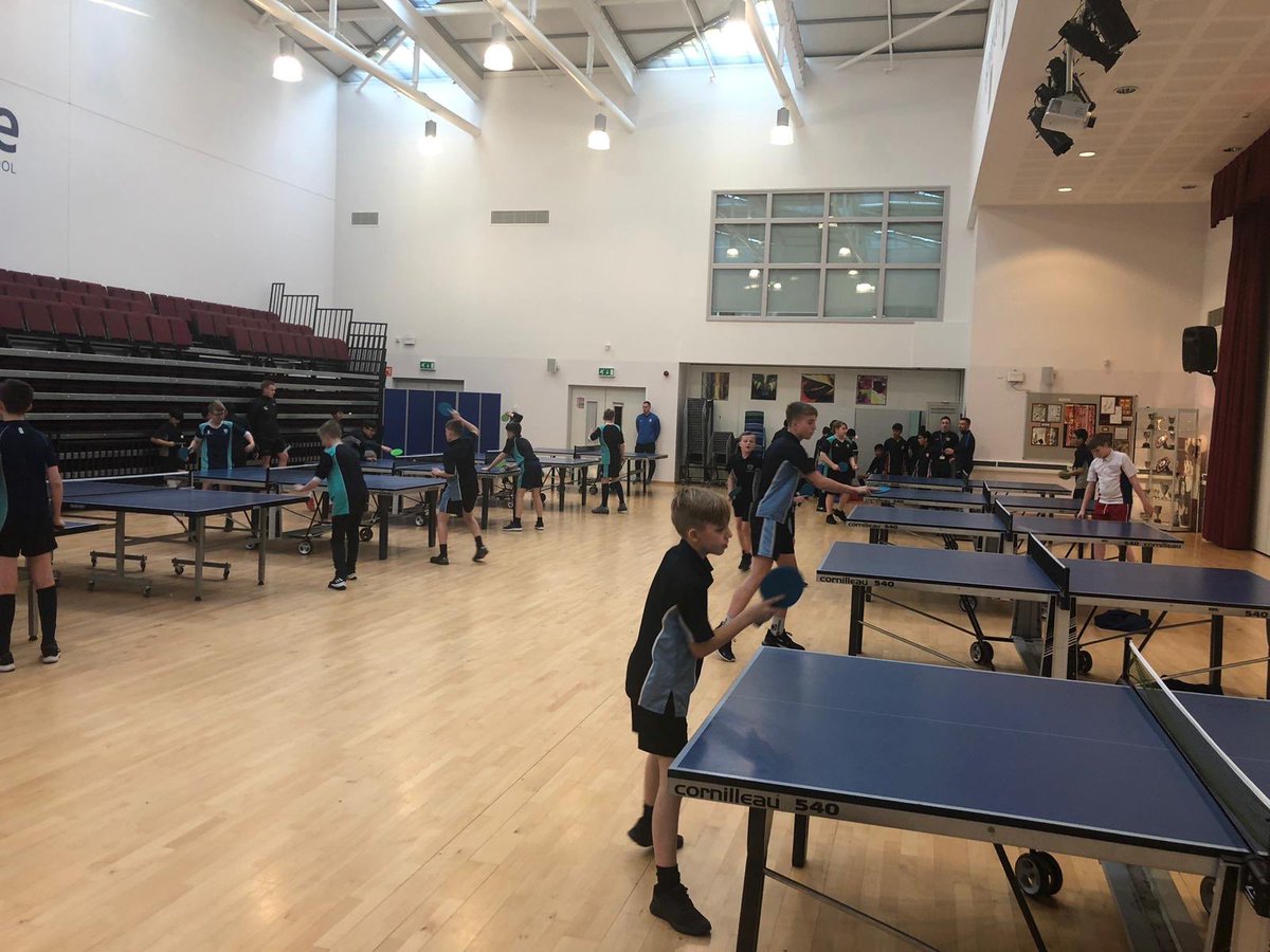 BwDSGO's tweet photo. A busy night in BwD as we also have 9 teams @PleckgateHigh for our Boys U13s Emerging Schools table tennis competition. Who will progress to the @LancSchoolGames finals in May? @YourSchoolGames @ActiveLancs @DVHSPhysEd #Lancsgames19 @SPARDSAP https://t.co/B6KlfzyZv5