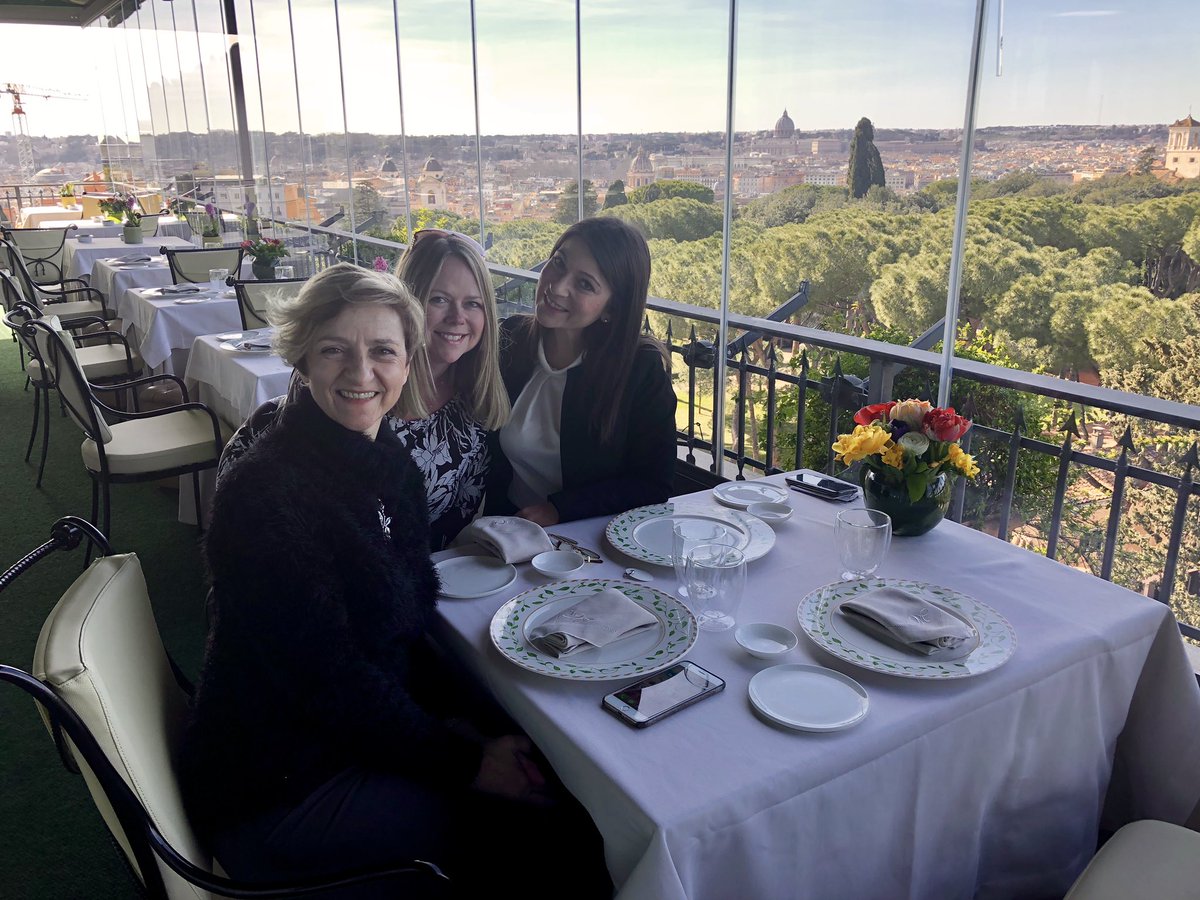 Very special lunch with amazing views. @chefmarzetti #mirabelle thank you <a href="/ITERdmc/">Studio ITER - DMC</a> great choice #welcomevisit #rome #EventProfs <a href="/SarahTennant9/">Sarah Tennant</a> perfect for groups
