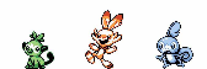 邪猫 クジラシマキ ガラル御三家初代風ドット絵完了ー 暫定 ドット絵 Pixelart ポケモン剣盾