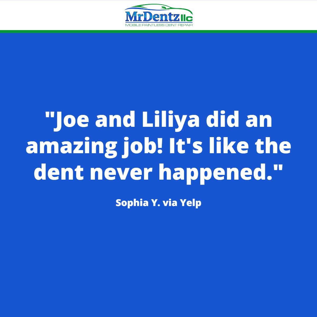 JoeMrdentz's tweet photo. When it comes to making dents disappear, you can rely on MrDentz. https://t.co/fpLi2qeZSX