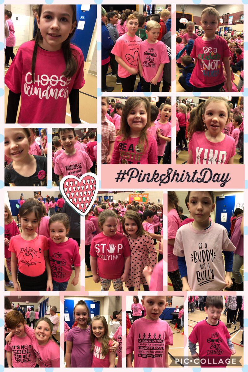 Lots of great messages on our #PinkShirts #SpreadKindness