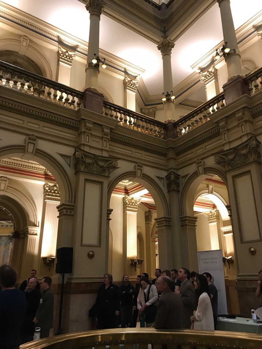 CognitionFoundr's tweet photo. Live from the #DenverCapitol this foggy morning & meeting with Governor @jaredpolis & legislators to advance #Blockchain in Colorado! https://t.co/ibTL5ka3ku