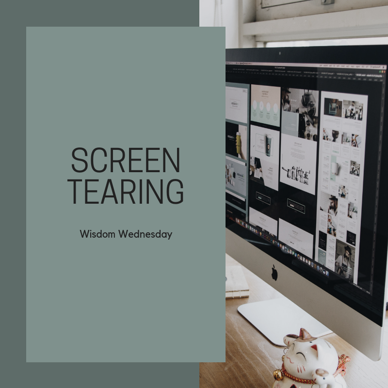 BCCChicago's tweet photo. Screen tearing is a distortion in graphics that happens when the processor Is out of sync with the display. This line break in video or game play occurs when the GPU is unable to keep up with the refresh rate of the monitor. #WisdomWednesday #ScreenTearing #GPU https://t.co/KYWcAVM9ub