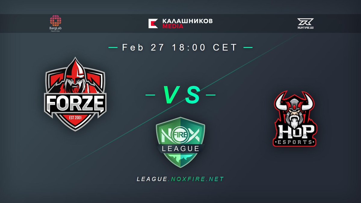 Tune in tonight to watch <a href="/forzegg/">FORZE Esports</a> vs. <a href="/Hop_eSports/">Anna</a> on #Twitch!

#Noxfire