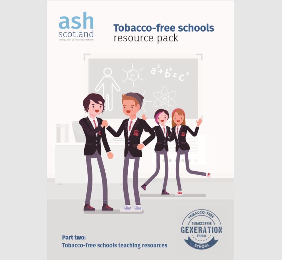 ASHScotland's tweet photo. Your school can get top marks on supporting the next generation to grow up without smoking.

We have one free copy of our tobacco-free schools pack for every secondary school in Scotland. Go to https://t.co/NXamlv0gCo  to claim a pack for your school or view the resources online https://t.co/5b2bEB5cCx