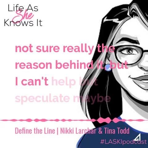 Define_theLine's tweet image. It was so fun to chat with Kimberly and Kirsta on the @LASKIPodcast! We may or may not have done a dramatic reading of one of our favorite scenarios from the comic book. You’ll just have to listen to find out! buff.ly/2GPCnbr #definetheline #stopharassment #metoo #timesup