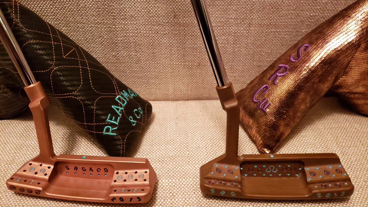 ScottReadman's tweet photo. She’s landed and reunited her twin in 🇺🇸. Love the way copper develops a rich patina over time! If you didn’t catch our blog yesterday of her journey head over to https://t.co/5Nm2jcfcq6
#golflife #putterlove #golf #blog https://t.co/lc8QDCNqBR