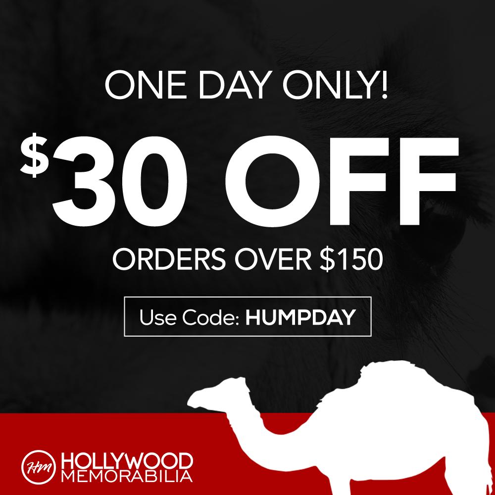 Hollywood_Mem's tweet photo. 24 Hour Coupon!

$30 Off $150 Use Code: HUMPDAY https://t.co/fimWUdykmc