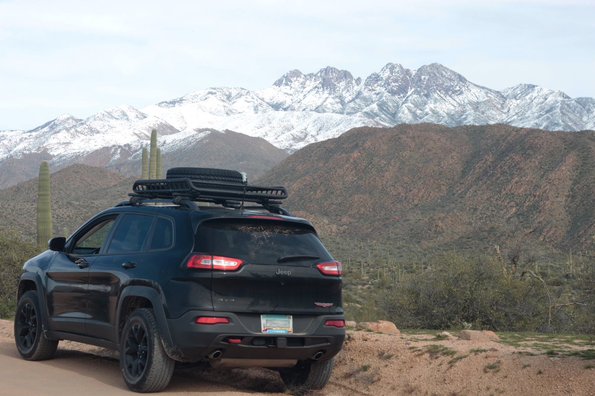 findfrontiers's tweet photo. Was hoping for an up close view of the snow on the Four Peaks yesterday, but the road is closed part way up. Still turned out to be a nice little drive, its fun to actually see running water in the usually dry creek beds. #FourPeaksWilderness #Arizona #Jeep #jeeplife #outdoors https://t.co/6fzArJLSYn