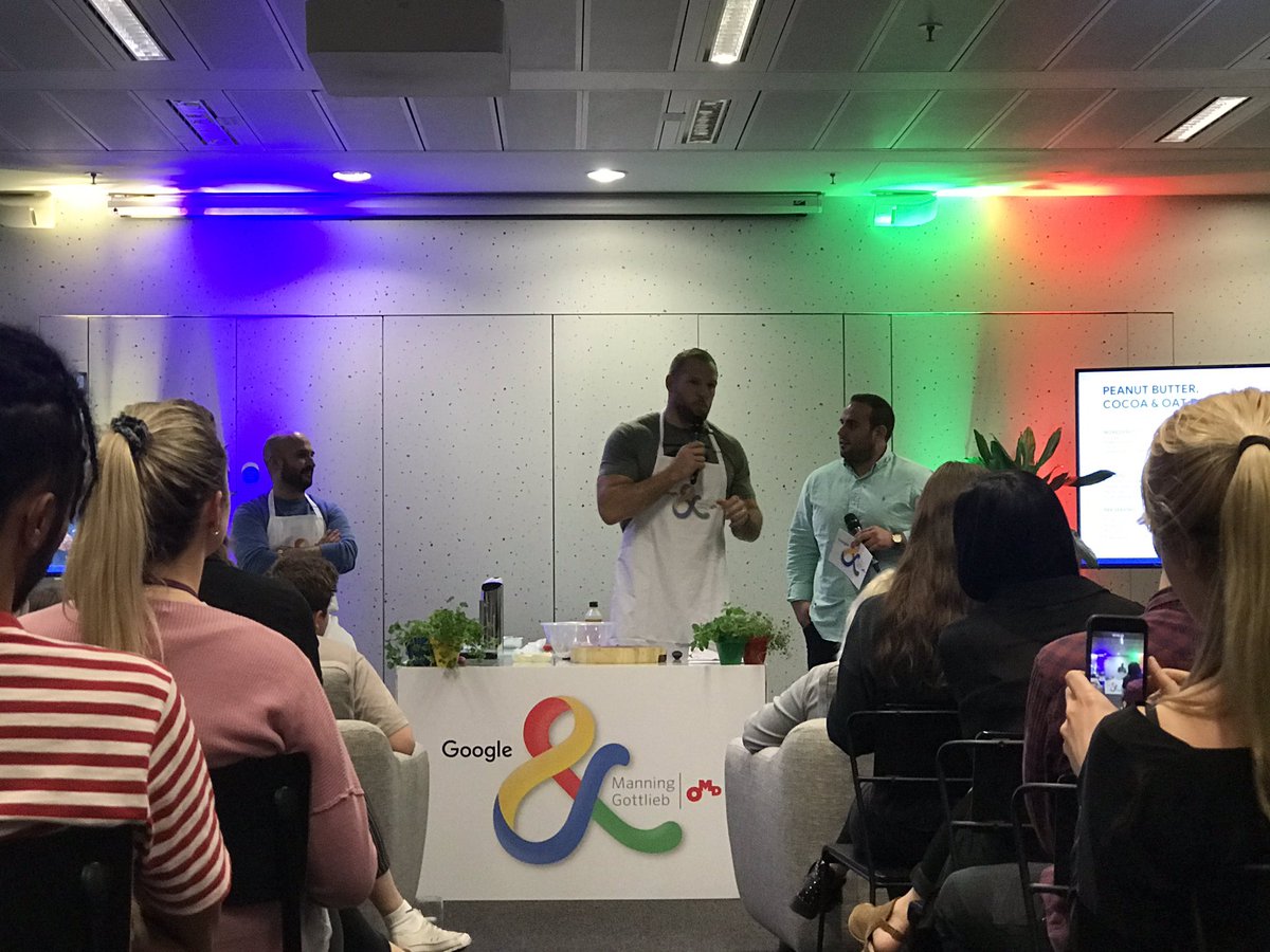 MGOMD's tweet photo. .@jameshaskell tells us how his diet differs when he is training #mgomd @GoogleUK https://t.co/F1L1VmDPQQ