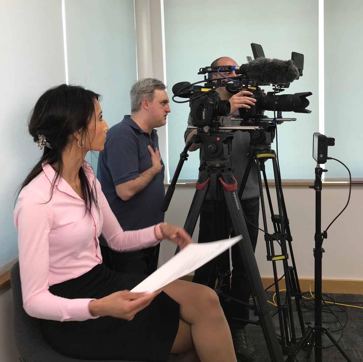 eggplantio's tweet photo. Lights, Camera, ACTION! Exciting things are coming to Eggplant, stay tuned...  #filming https://t.co/mASDdxOREG