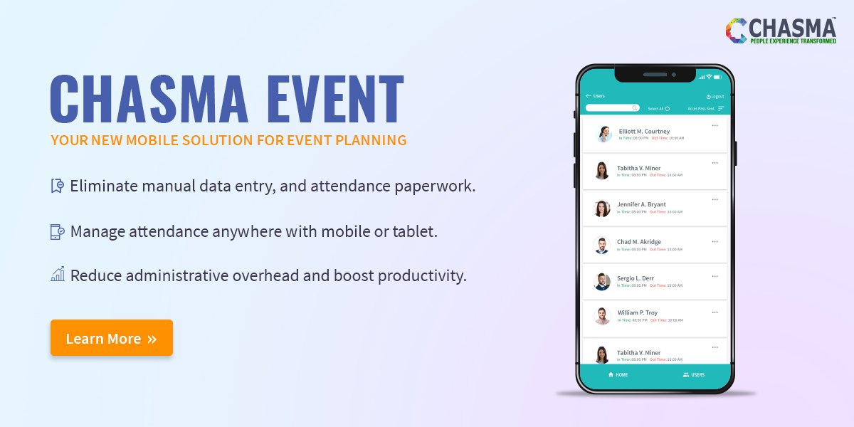 ChasmaPlace's tweet photo. The automated mobile scanning solution for any event. #ILT #EventManagement #ILTAdministration
https://t.co/AnGSONjjjn https://t.co/iWCHJxztLI