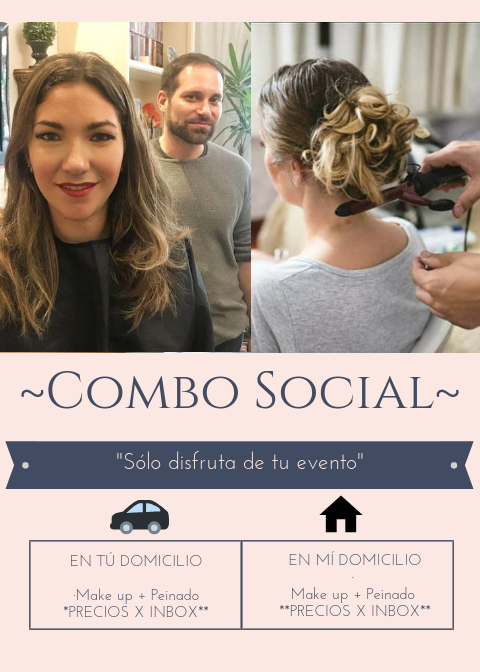 EFMakeUp's tweet photo. "Sólo disfruta de tu evento"
.
**COMBO SOCIAL**
.
.
EN TÚ DOMICILIO: 
· Make up + Peinado
**PRECIOS X INBOX** .
.
EN MÍ DOMICILIO: 
· Make up + Peinado
**PRECIOS X INBOX**
.
.
.
.
#makeup #peinado #combo #social #EF https://t.co/XNDNilnuTr
