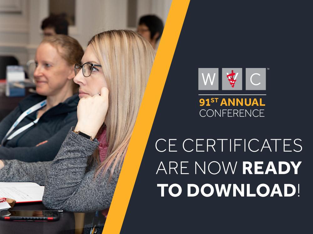 ViticusGroup_AH's tweet image. CE certificates from #WVC2019 are available! Download yours by logging into your WVC My Account now.