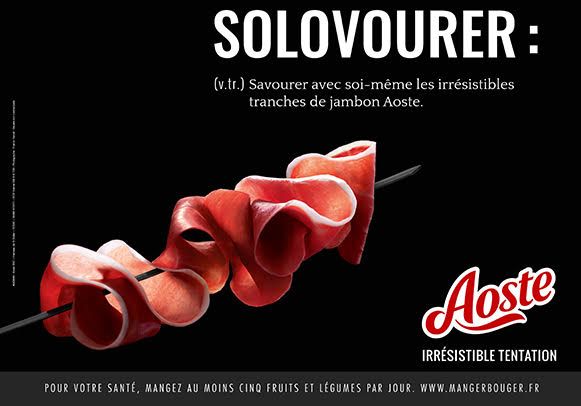 rredacs's tweet photo. Avec des accroches qui se la jouent « #Neojolisme », Aoste fait sa petite cuisine à la sauce rédac ! ✒️ #CopyWriting #Neologisme #Ads #RRedacs https://t.co/GG0J5DdkM4