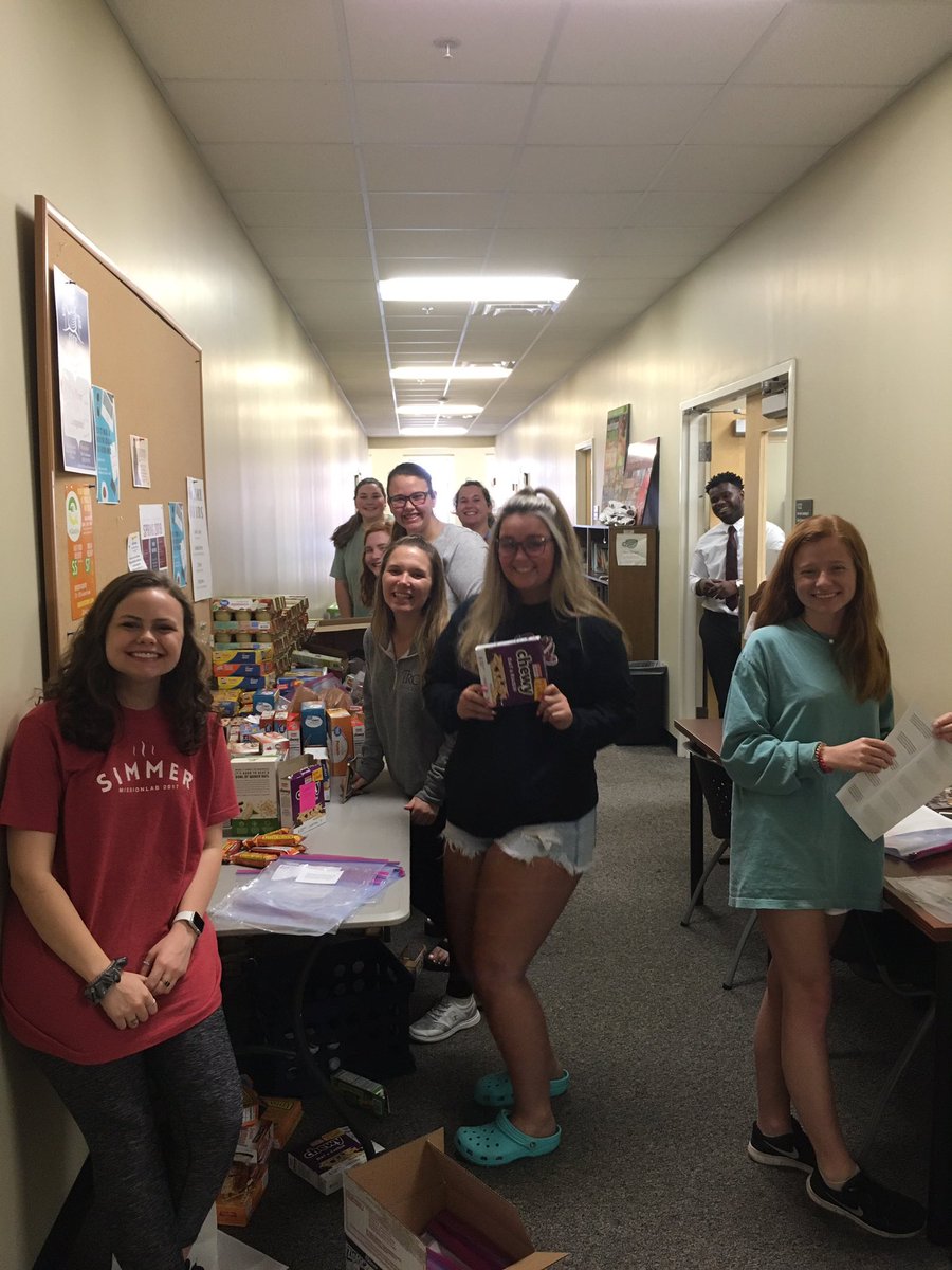 Yesterday we had the privilege of working with ladies from Chi Omega! They donated over 1500 items for our backpacks for kids program and helped us organize them! It was a fun afternoon event that really makes a difference in the fight against hunger in our community. Thanks, ΧΩ!