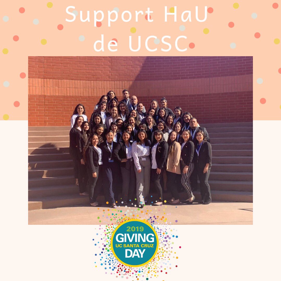 Twitter do your thing and DONATE to a non-profit organization that empowers LATINAS to pursue a higher education & break those stereotypes c-fund.us/ith #give2ucsc