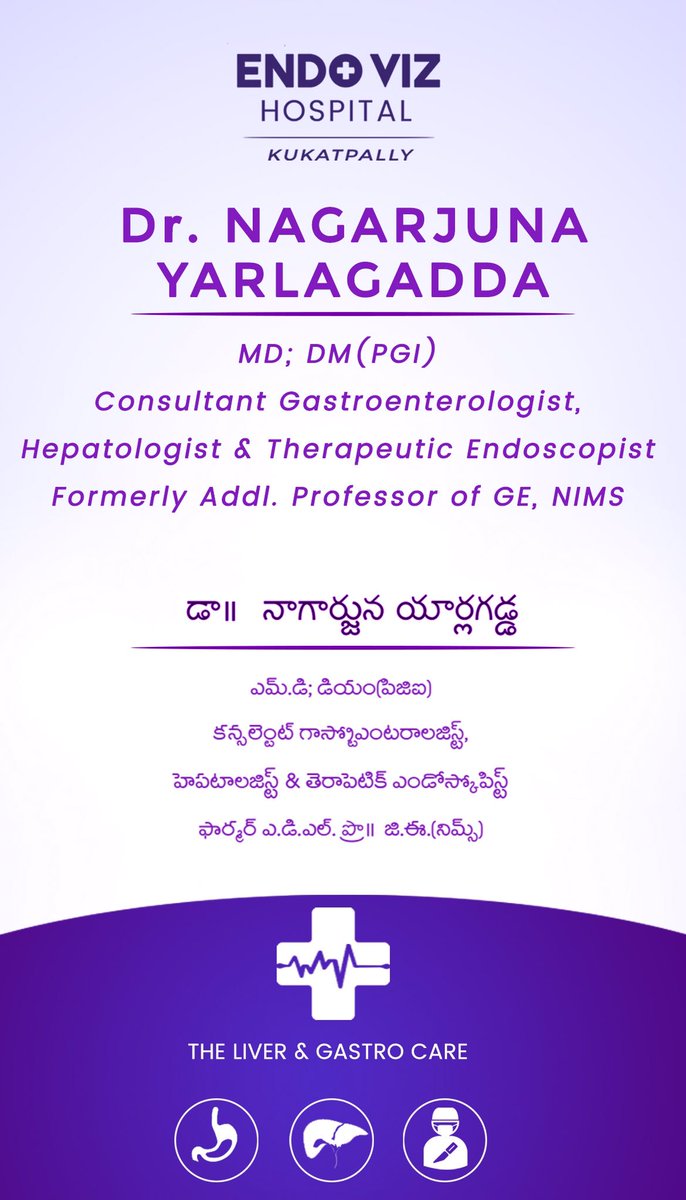 EndovizHospital's tweet image. We provide healthcare services in Gastroenterology. Get consultation for #stomachpain #gastroenteritis #liverissues #endoscopy and #colonoscopy services by our expert #DrNagarjunayarlagadda #endovizhospital #HealthCareForAll  #gastroenteritis