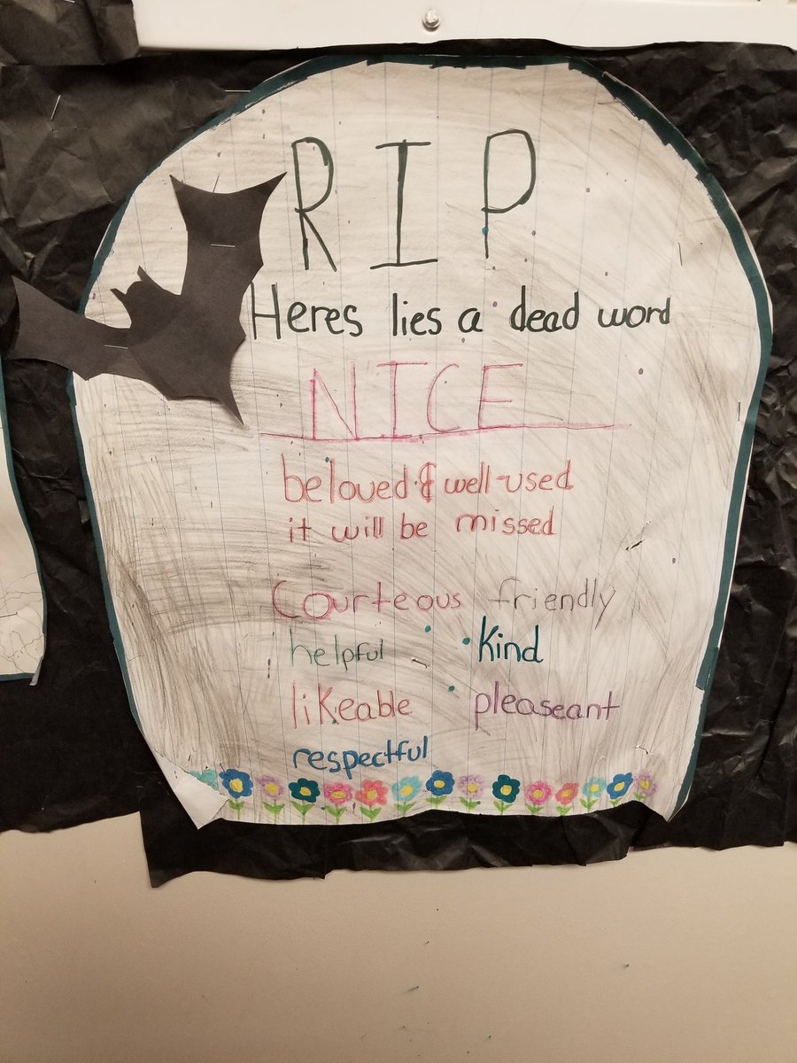 Guillen_Middle's tweet image. You would think it was October in this 5th grade class. Check out this awesome graveyard! #TeamSISD #studentcreated @vchiszar_DWS
