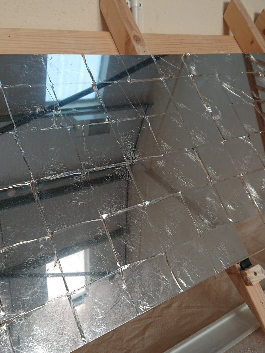 Haven't posted in a while, but a busy day making eglomise mirrors here at AGW wolf silver and copper leaf