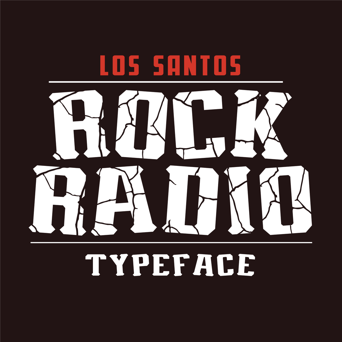 Felix on X: I created a font based on the Los Santos Rock Radio logo  called Captain Loggins.🥴 Added lowercase, symbols and numbers, Free  Download