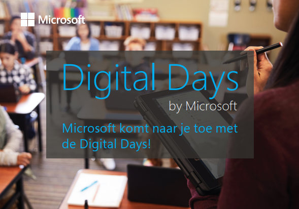 Vrijdag 1 maart verwelkomen we de Digital Days in RHIZO Hotelschool Kortrijk. Schrijf je nu in via aka.ms/digitaldays <a href="/HotelschoolK/">Hotelschool Kortrijk</a>