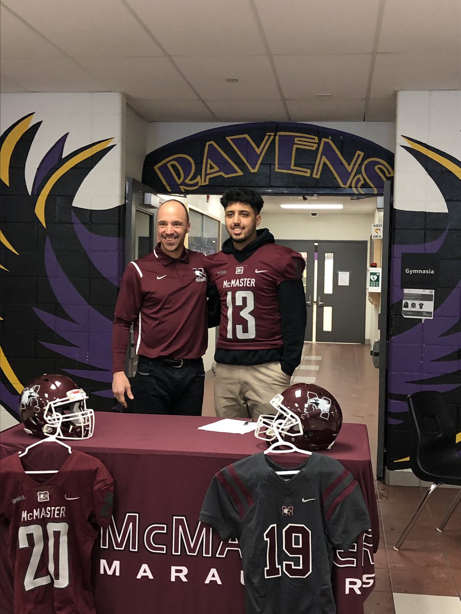 Congrats @Aman13Aujla on signing with <a href="/McMasterSports/">McMaster Marauders</a> Football! A hard working Team first player who we will all miss