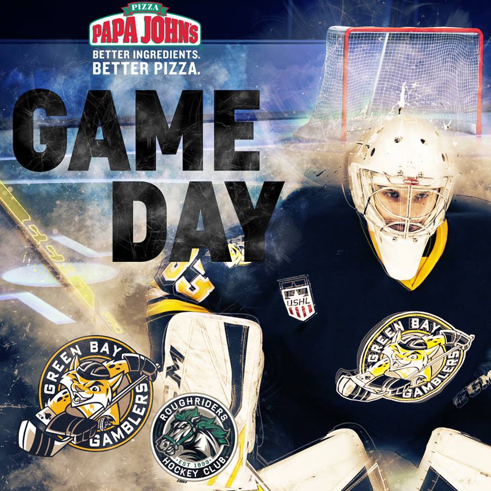 GamblersHockey's tweet photo. IT'S GAMEDAY! We host @RidertownUSA at the @reschcenter. Face-off is 7:05pm. It's also a #BuschLightNight! $3 Busch Lights for fans 21 years and older. #GoGamblers https://t.co/LiYWJAnkFN