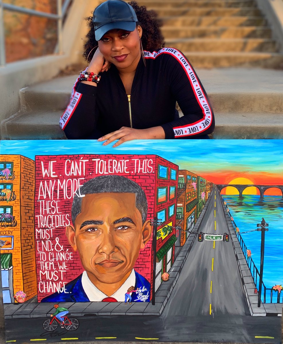 ItsKevinBond's tweet photo. My Daughter @taylertheartist captured @barackobama perfectly. If you’d like GET A COPY of this amazing piece, PRINTS ARE AVAILABLE. @michelleobama #ProudParents #TalentedChildren #GodIsFaithful #GODisAMAZING!!! & #GodIsStrategic https://t.co/rWHed74fhn