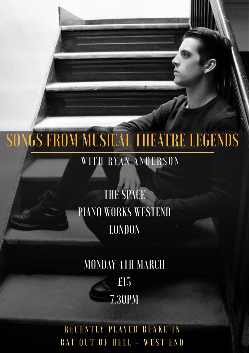 theatreunplugg's tweet photo. Only 12 tickets left for @ryan_anders95 show on Monday at The Space @thepianoworksWE Get a ticket now so you don't miss out!
https://t.co/gRgPKsRQFo https://t.co/7viP9qcOVF