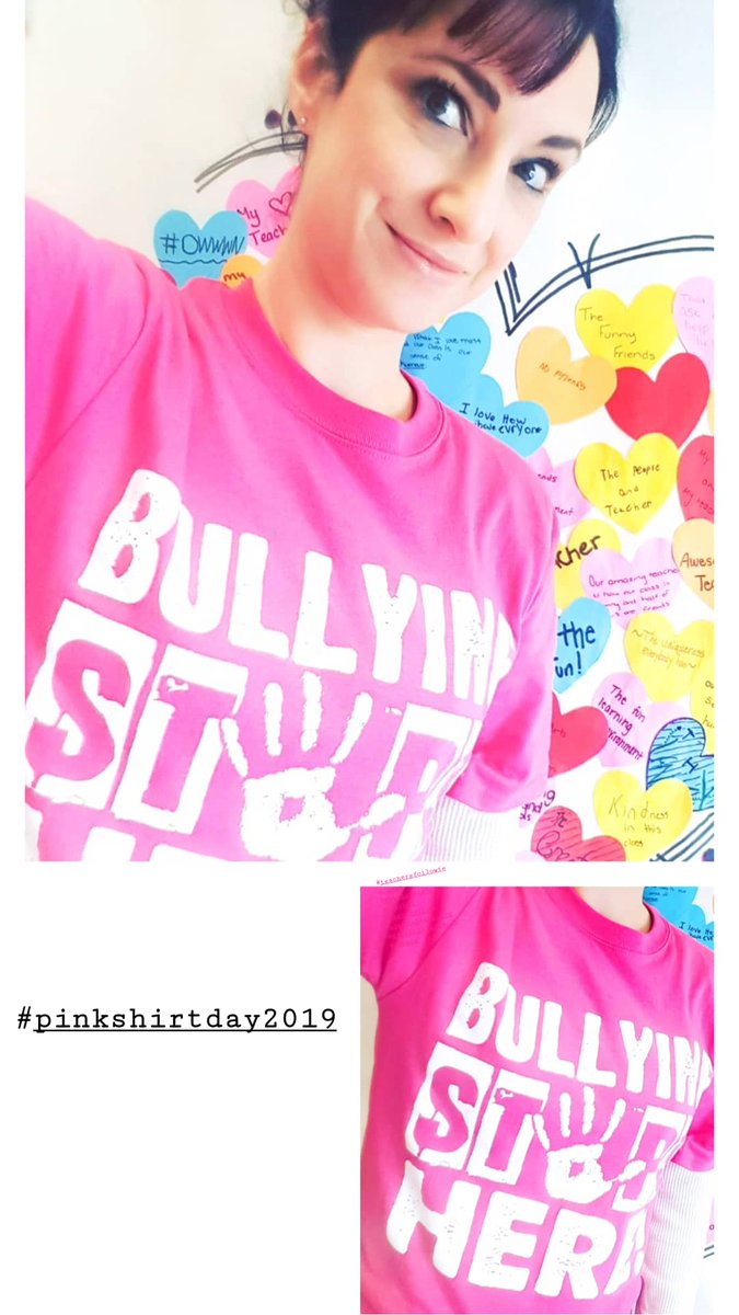 Each and every child deserves a classroom environment where they feel safe, valued and loved. Let us raise awareness not only today but each day we are given the privilege to teach a child 💕 #pinkshirtday2019 #teachershare #teacherlife  #mindfulclassroom #spreadkindness