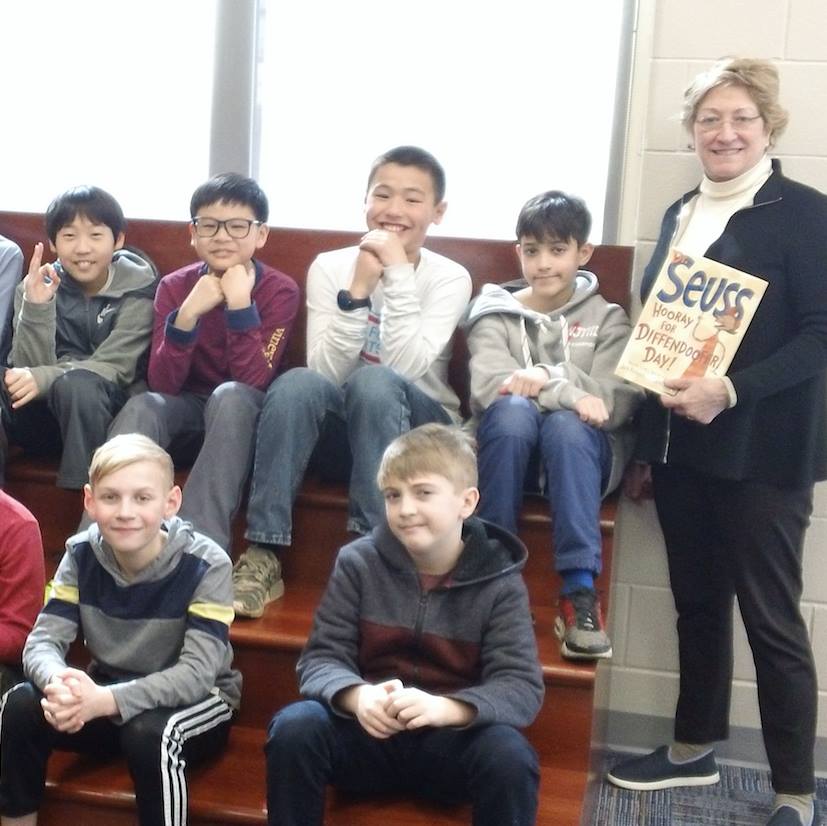 One of my favorite weeks of the year is when I visit the elementary schools for Read Across America Week. In this photo I am at Washington School. #SummitNJ <a href="/CityofSummitNJ/">City of Summit NJ</a>