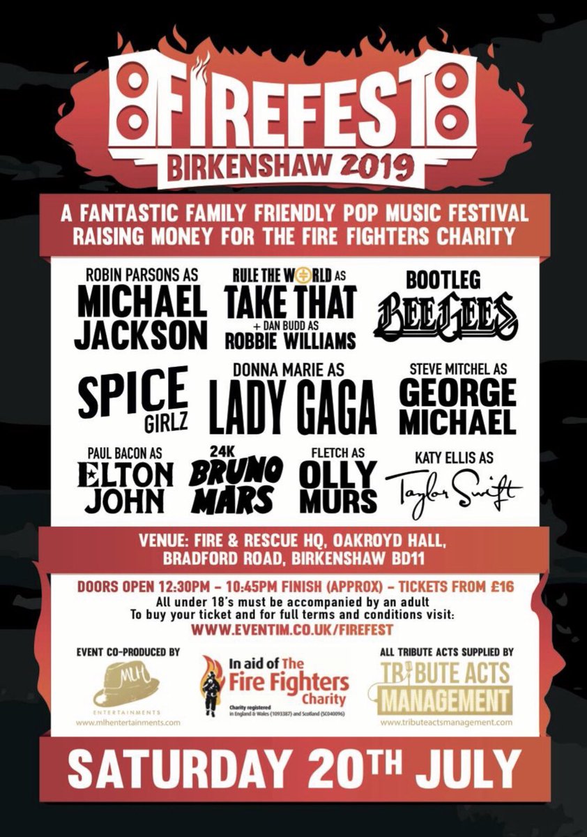 Don't forget it's just 1 DAY until the cheaper ‘Early Bird’ ticket prices will rise!! 

Book yours TODAY to avoid missing out on the discount! 

Click here: eventim.co.uk/firefest-2019-…