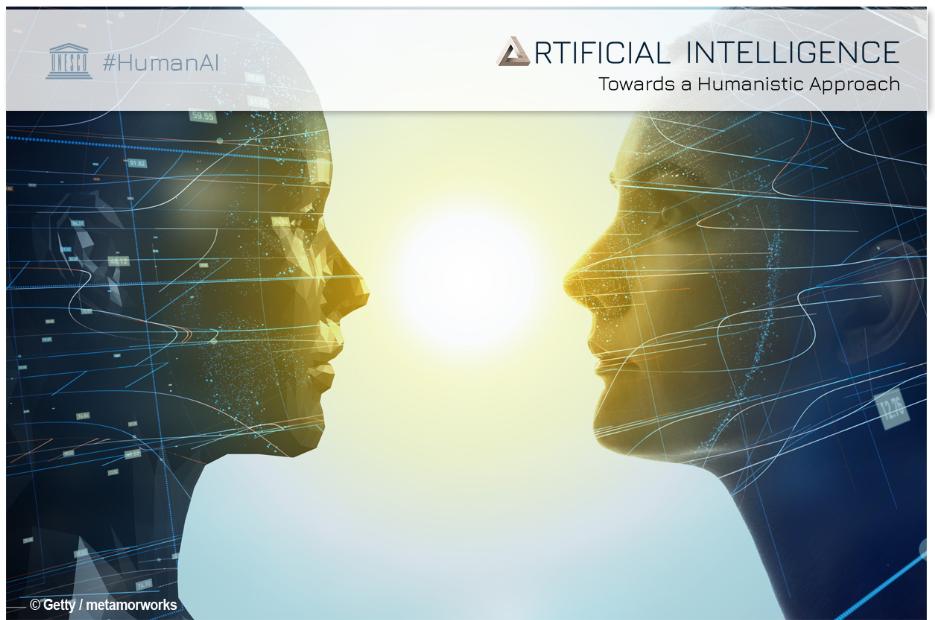 UNESCO's tweet photo. #ArtificialIntelligence encompasses all aspects of life.

From fake news to deeply polarized opinions, AI affects communication &amp; information even more than you could imagine.

Find out how here: https://t.co/WJTHDZN8io 
#HumanAI #unesco4ai https://t.co/a871Ba3QL1