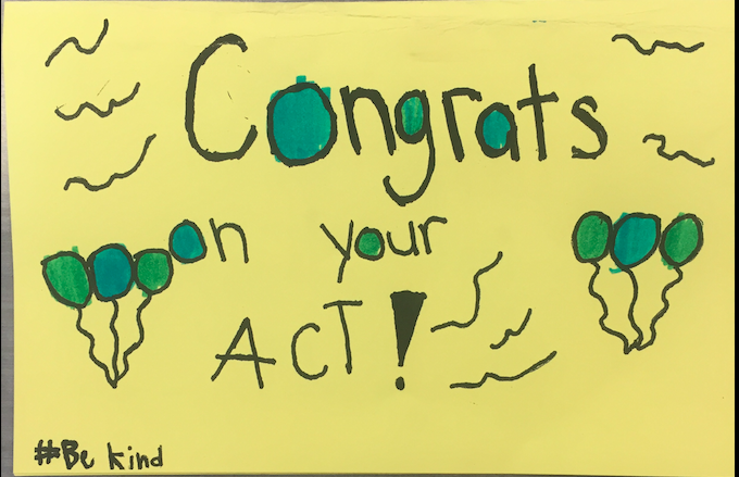 Brian_Begley66's tweet photo. Thrilled and grateful to receive these thoughtful congratulatory notes to our high achieving ACT students from our friends in Ms. Hill and Ms. Ringleb's 3rd grade classes @MPS_BlackElk!  Just like this one sent to @lucyvmurrell who scored a 34! #Proud2bMNHS #Proud2bMPS #BeKind https://t.co/fYMvbOX5wS