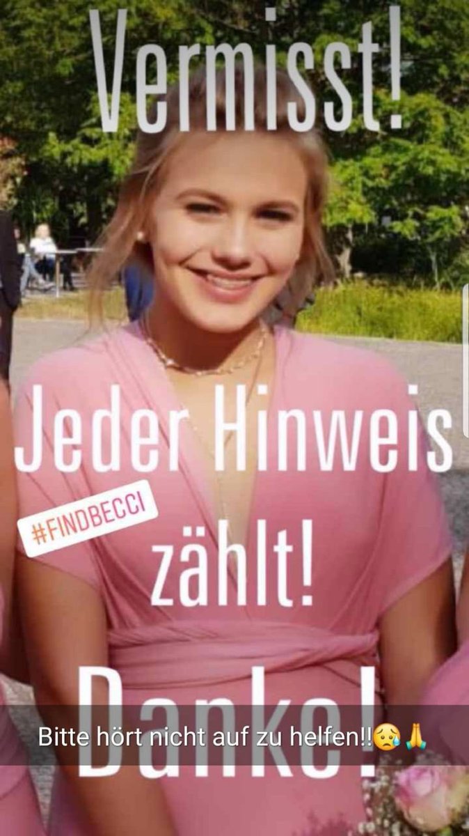Reusch twitter polizei berlin rebecca Vermisste Rebecca