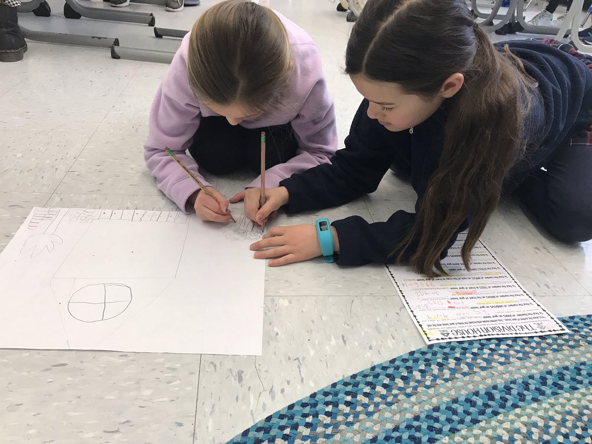 SfxHead's tweet photo. Today in EPIC math with @pritchclaire we created division problems to design our own houses. Check out our spectacular work during conferences next week! @SFXWilmette #mathed #CatholicEducation #projectbasedlearning https://t.co/3kSuqUiuGb