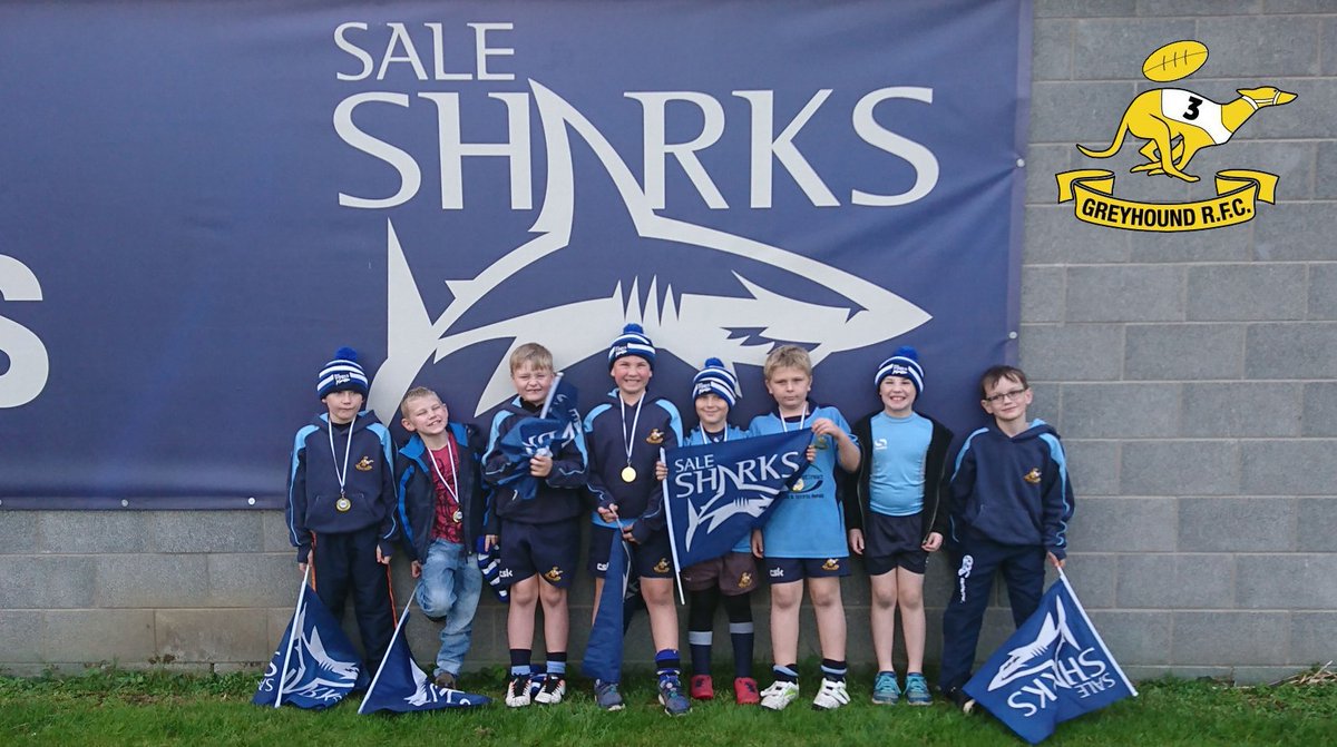 TheDMLab's tweet photo. Looking forward to the weekend - over half way there now! Getting on the bus with these boys heading up to play at @SaleSharksRugby pre-match festival then watch them beat Chiefs (we said it! 😱)

Not sure who's more excited, us or the boys! Everybody's buzzing! #PupsOnTour 🦈 https://t.co/9RVO34wsmc