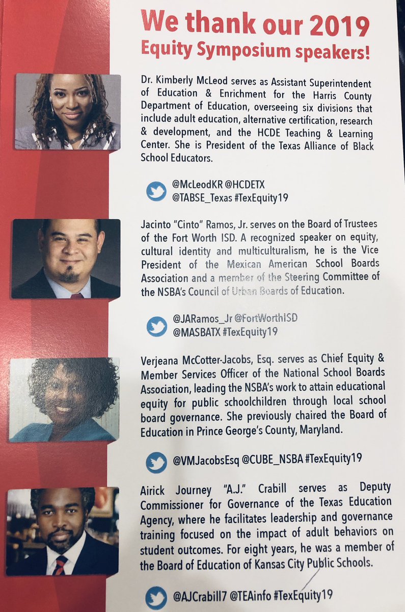 Well said <a href="/VMJacobsEsq/">Verjeana Jacobs, Esq.</a> Educational Equity: Action Required! <a href="/MHEducation/">McGraw Hill</a> proud sponsor @MASBATX #TexEquity19