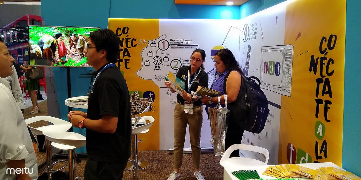 ANTVColombia's tweet photo. Visite nuestro stand de la #TDT en el marco de #Andinalink2019 que se lleva a cabo en el Centro de Convenciones #Cartagena ¡Más que TV, ahora es TDT! https://t.co/PFhEH0cdc3
