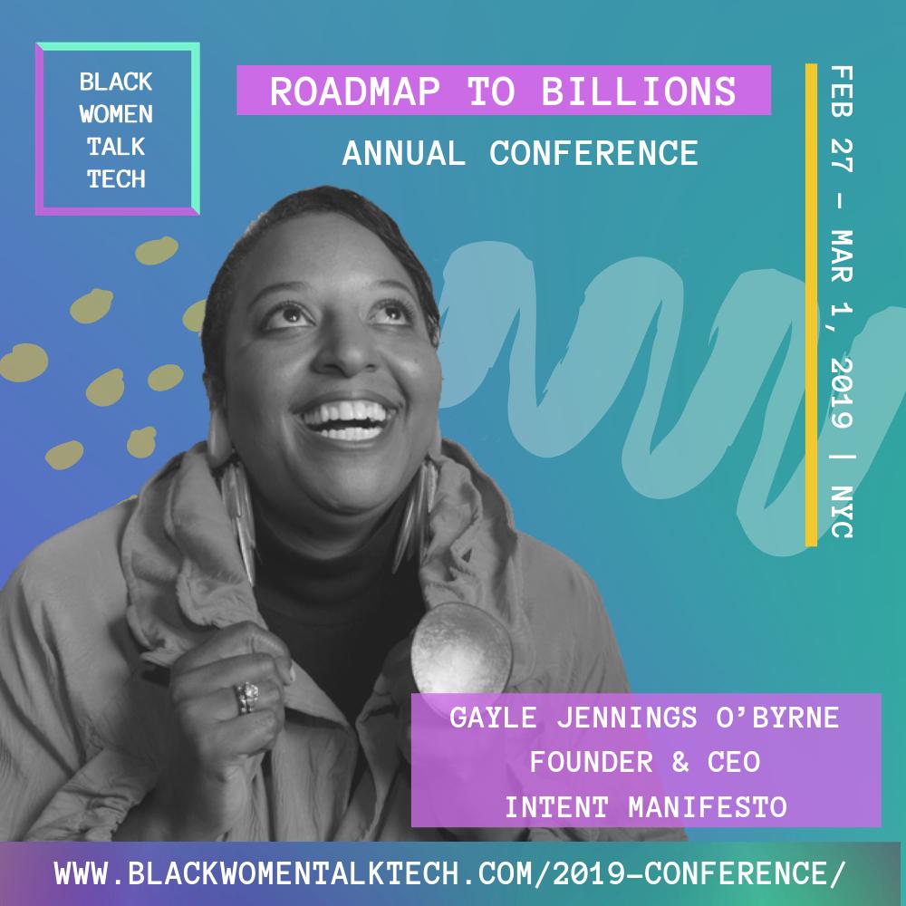 I’ll be at the Roadmap To Billions - 2019 Annual Conference!😎
3 FULL Days of workshops, panels, showcases, networking, pampering and celebrating. 🥳
Visit the Link to get in on this amazing series: 
blackwomentalktech.com/2019-conferenc…
#BWTT #BlackGirlMagic #BWTTRTB2019 #RoadmapToBillions #