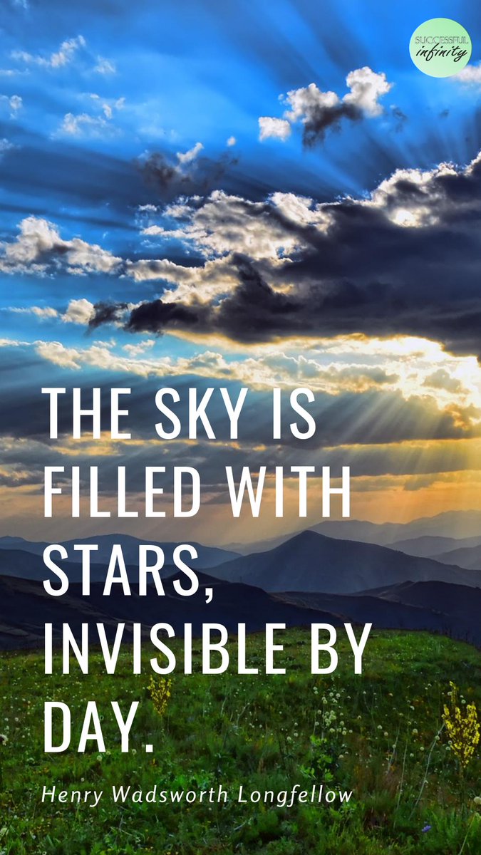 SUCCESSFULinfi1's tweet photo. The sky is filled with stars, invisible by day.
#success #Successful #SuccessQuotes #successmindset #successquote #SuccessfulWomen https://t.co/wdhr4NFIwx